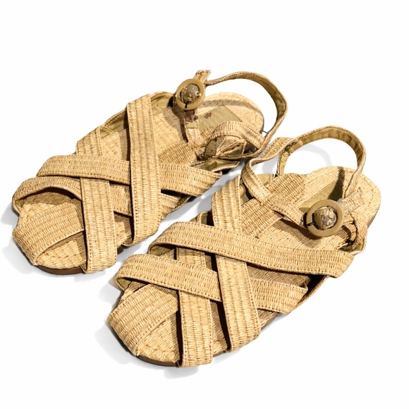 Farm Rio Raffia Sandals - Picture 2 of 6